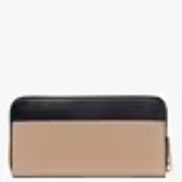 Kate Spade♠️NEW Toasted Hazelnut Madison Full Size Zip Wallet $239 - Picture 2 of 10